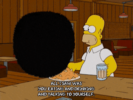 homer simpson eating GIF
