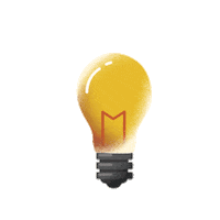 GVCOMICS youtube light idea lightbulb Sticker