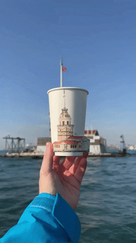 seyyahart giphyupload artwork istanbul landmark GIF