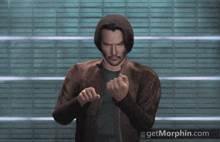 morphin marvel joke keanu reeves middlefinger GIF
