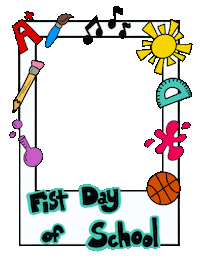 First Day School Sticker