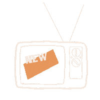 echoluxe tv new television modern Sticker