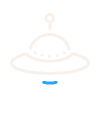 DameVanCo space neon alien astro Sticker