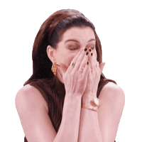 Anne Hathaway Hot Ones Sticker by First We Feast