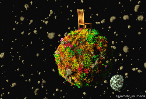 symmetryinchaos giphyupload abtract #planet #art #blender #b3d GIF