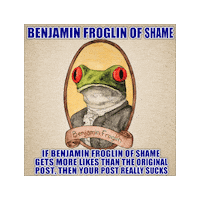Benjamin Franklin Post Sticker