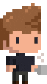 twoPIXELS pixel pixelart coffee retro Sticker