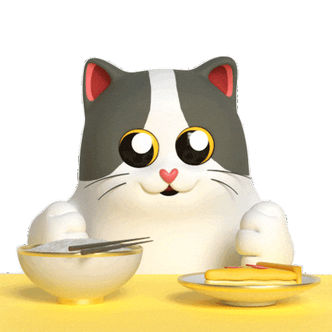 Hungry Lcat Sticker by Liberty Cats Emojis