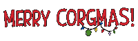 Merry Christmas Corgi Sticker