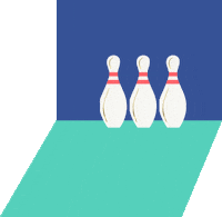 Bowling Strike Sticker by Meri Meri