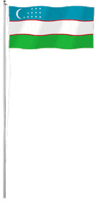 Flag Uzbekistan Sticker by SHEDEVR