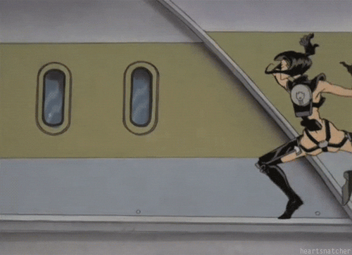 aeon flux gravity GIF