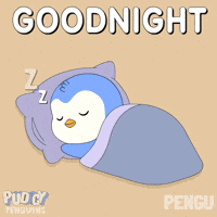Good Night Sleeping GIF by Pudgy Penguins