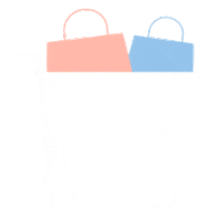Finderstyle shopping shop online shopping cart Sticker