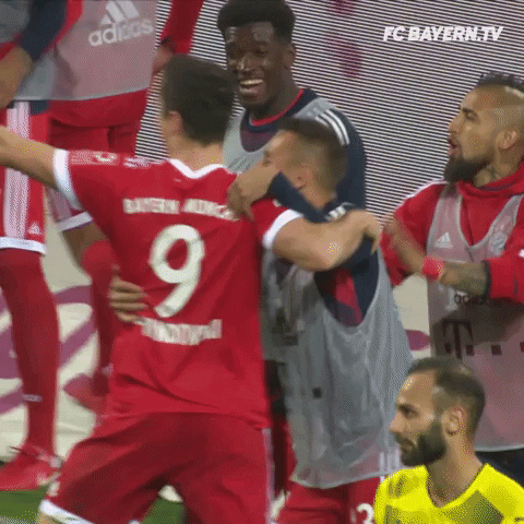 happy celebration GIF by FC Bayern Munich