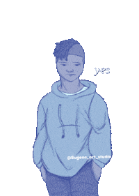 Uh Huh Yes Sticker by Eugene_art_studio