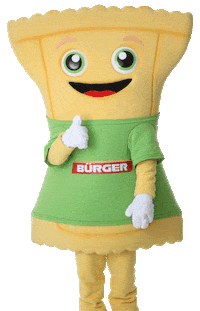 Burger Mascot Sticker by Buerger Maultaschen