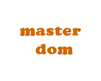 masterdom master dom Sticker