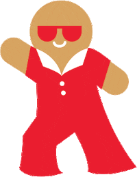Christmas Gingerbread Sticker by Museum of Ice Cream