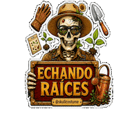 Skull Flores Sticker