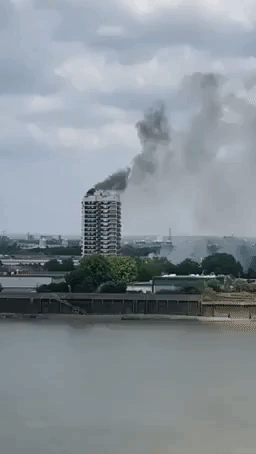 Fire Breaks Out at London Apartment Block