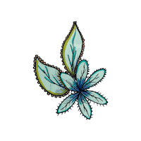Doodle Flor Sticker