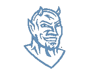 fredoniavolleyball blue devils blue devil fredonia fredoniavolleyball Sticker