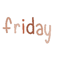 Friday Lettering Sticker