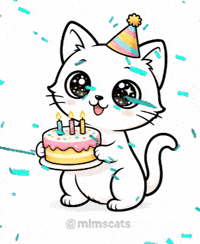 Happy Birthday Cat GIF