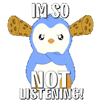 Ignore Over It Sticker by Pudgy Penguins