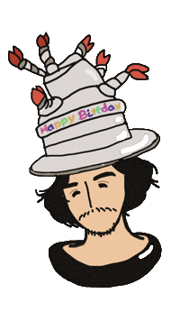 Happy Birthday Fujii Sticker