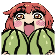 Water Melon Summer Sticker by Jin