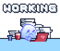 Sad Work Sticker by Potatozzz by 9GAG