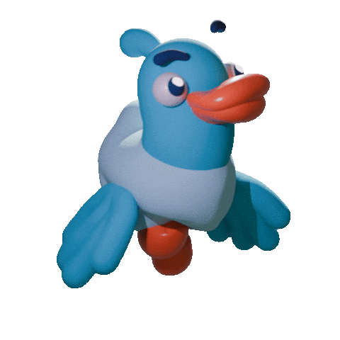 magicalcorneranimator giphyupload pato cuac cuac design Sticker