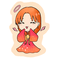 Happy Angel Sticker