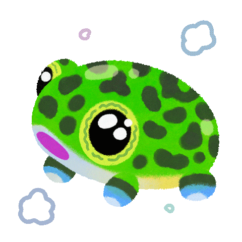 Frog Sticker by pikaole