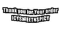 icysweetnspicy thank you order dulcesenchilados icysweetnspicy Sticker
