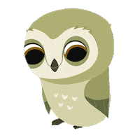 Sleepy Owl Sticker by Puffin Rock