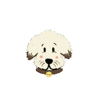 Oliviamarie95 dog art from olive paw shop Sticker