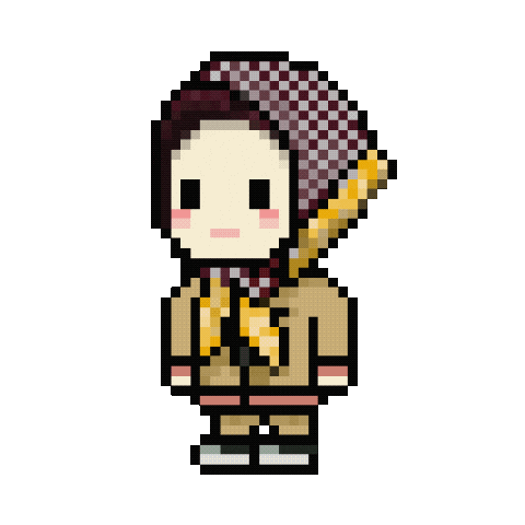 Angry Pixel Sticker