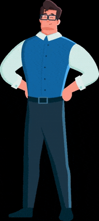 Publer superhero proud nerd geek GIF