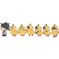 Drawing Duck Sticker