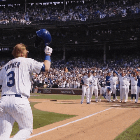 Justin_Turner giphyupload celebration baseball win GIF
