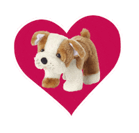 americangirlbrand heart bulldog murph american girl Sticker