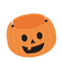 Halloween Pumpkin Sticker by Poppy + Ted