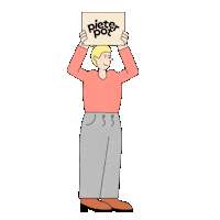 Cheering Circulair Sticker by pieterpot