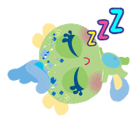 Sleepy Felicidades Sticker by Distroller