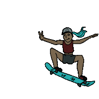 Skating Tony Hawk Sticker