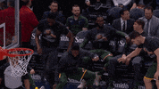 jae crowder bench celebration GIF by Utah Jazz