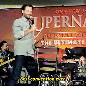 aborddelimpala giphyupload jared padalecki convention aborddelimpala GIF